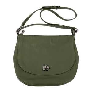 Coach Green Pebbled Leather Turnlock Hobo Bag | Stylish & Versatile
